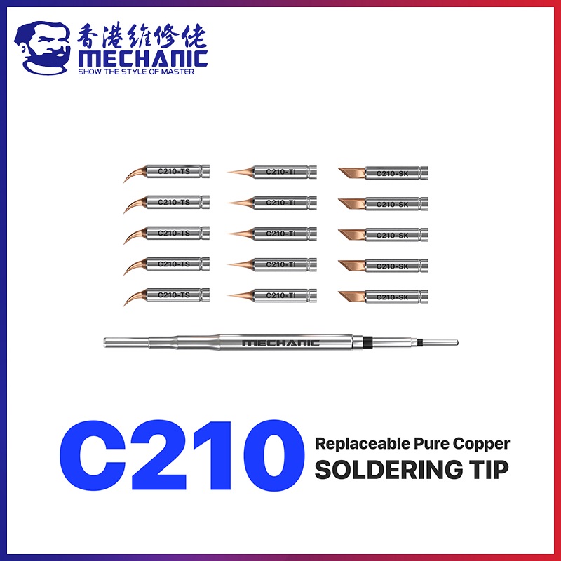 C210 Precision Soldering Station - MECHANIC C210 Series Soldering Iron Tip
