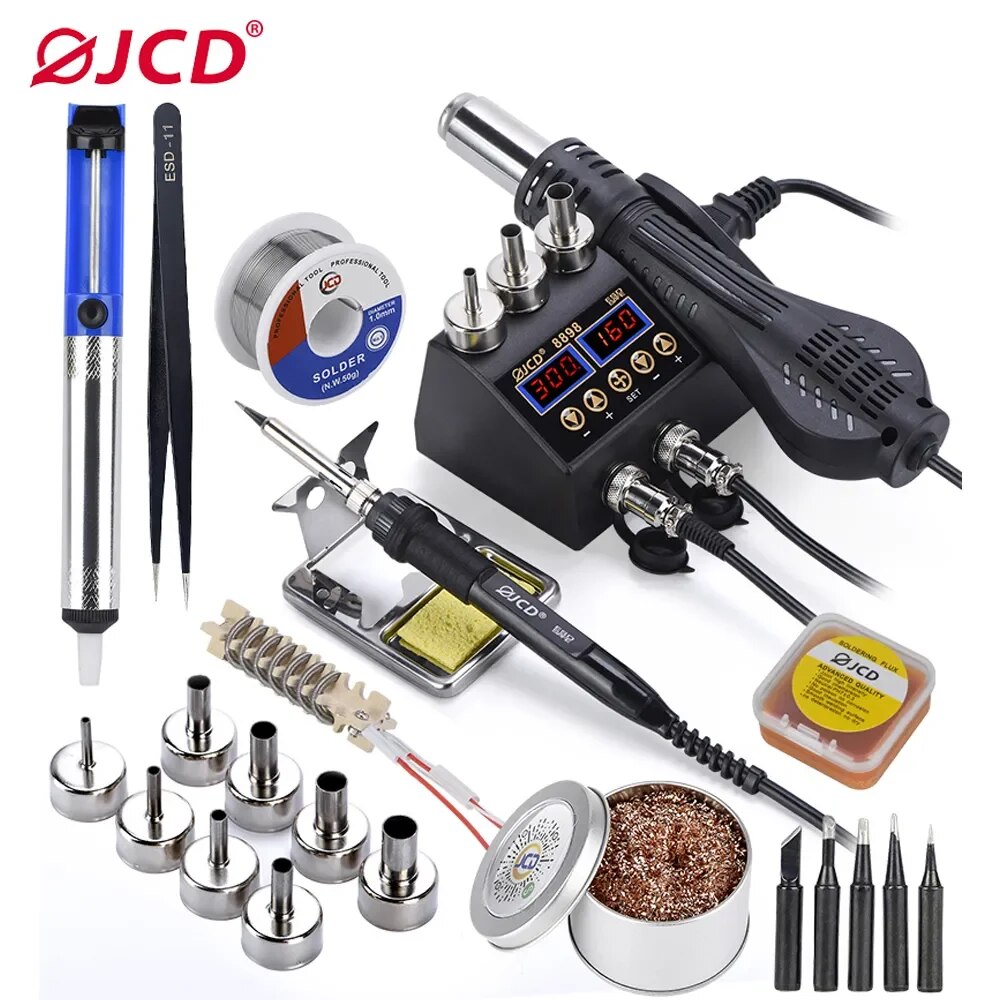 JCD 2 in 1 750W Soldering Stat - 2 In 1 Soldering Rework Station 750W recension och pris