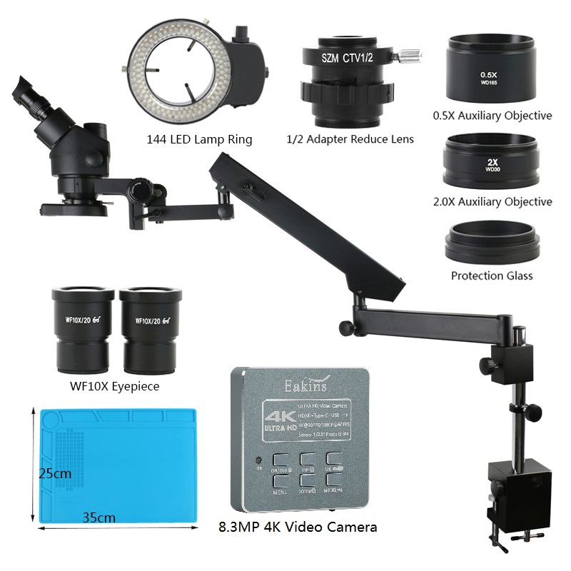 Simul Focal Zoom 3.5X-90X Arti - Trinocular Stereo Microscope 7X-45X recension och pris