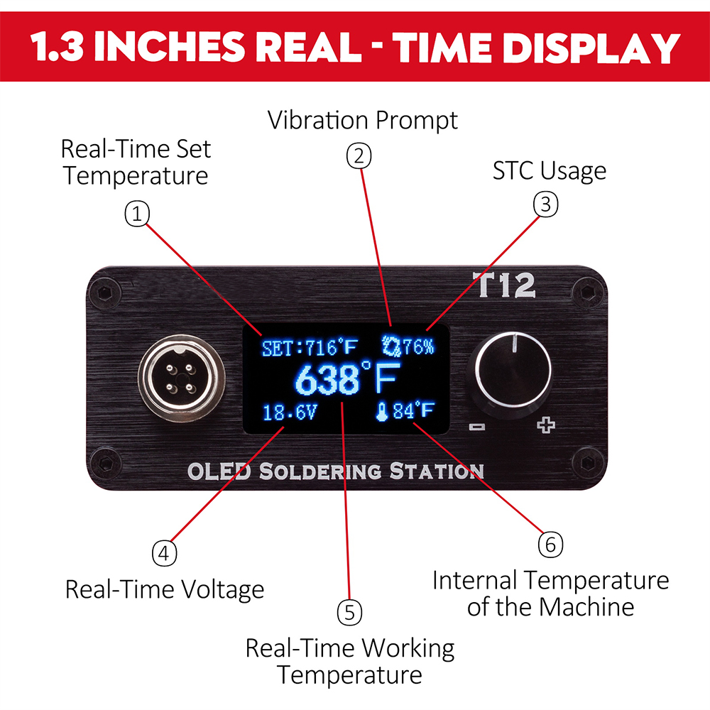 OLED T12 Soldering Iron Statio - T12 Soldering Station Oled recension och pris