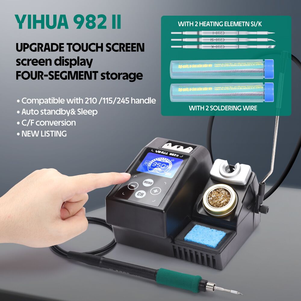 YIHUA 982-II Touch Screen C245 - C210 Precision Soldering Station recension och pris
