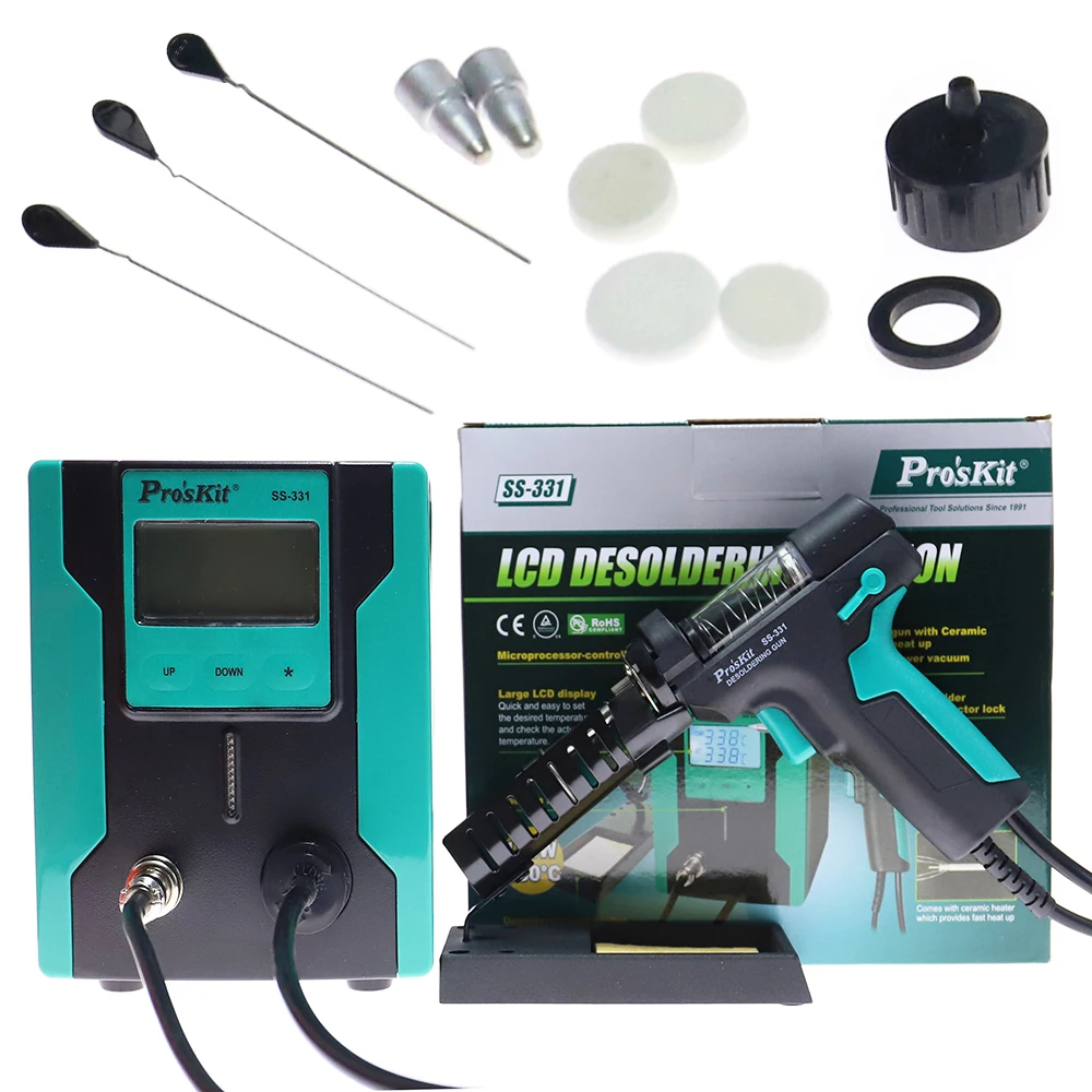 SS-331 LCD Digital Electric De - Desoldering Pump Electric Vacuum Station recension och pris