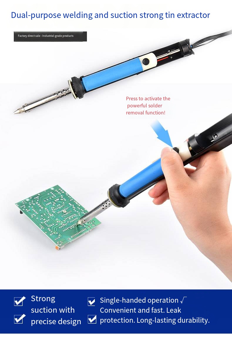 AC 110V/220V Electric Tin Suct - Desoldering Pump Electric Vacuum Station recension och pris