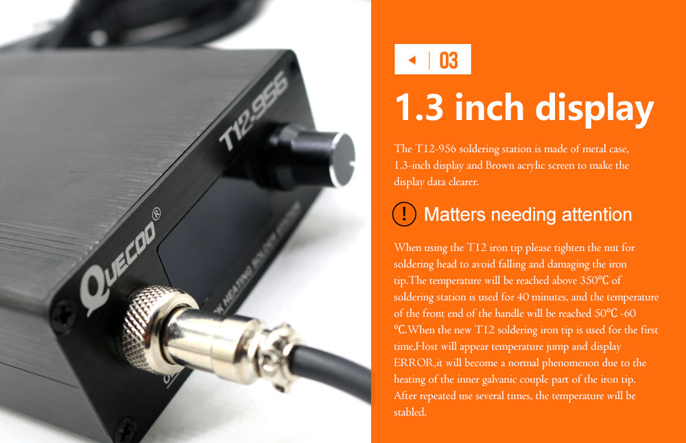 QUECOO T12-956 Soldering Digit - T12 Soldering Station Oled recension och pris