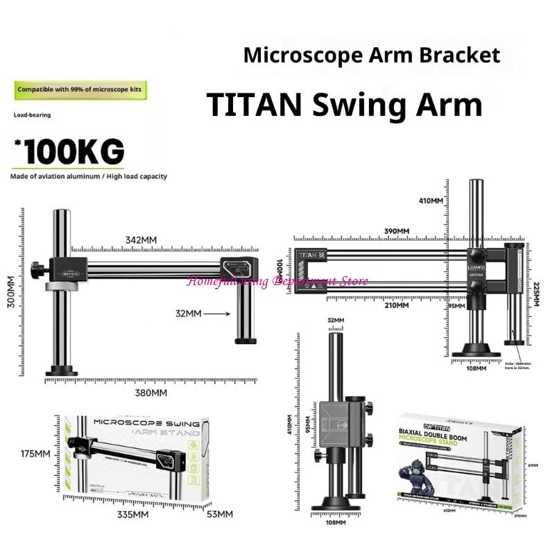  Stereo Microscope Double Arm  - Articulating Arm Boom Stand Microscope recension och pris